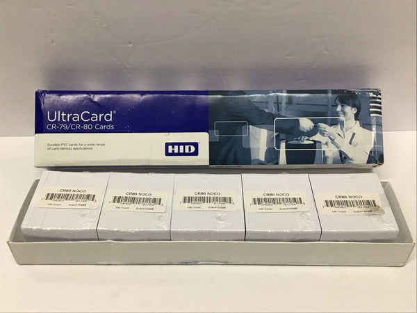 HID Fargo UltraCard PVC 500 pack CR-80 30 MIL CARD ID Badge 081754 81754