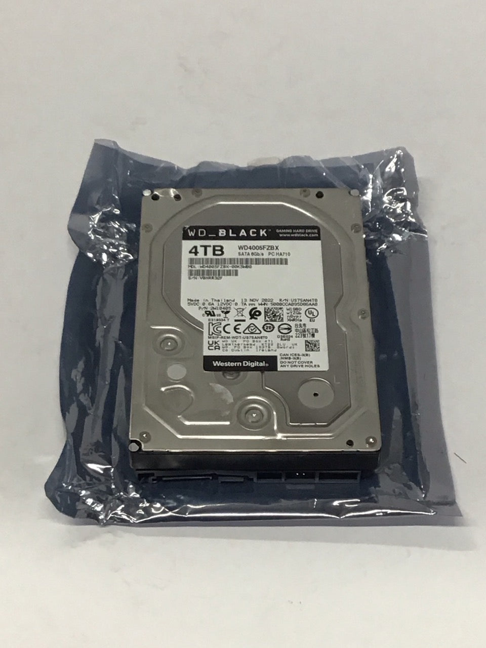 WD Western Digital 4TB Black Hard Drive 7200RPM SATA 3.5" 6GB/S WD4005FZBX READ