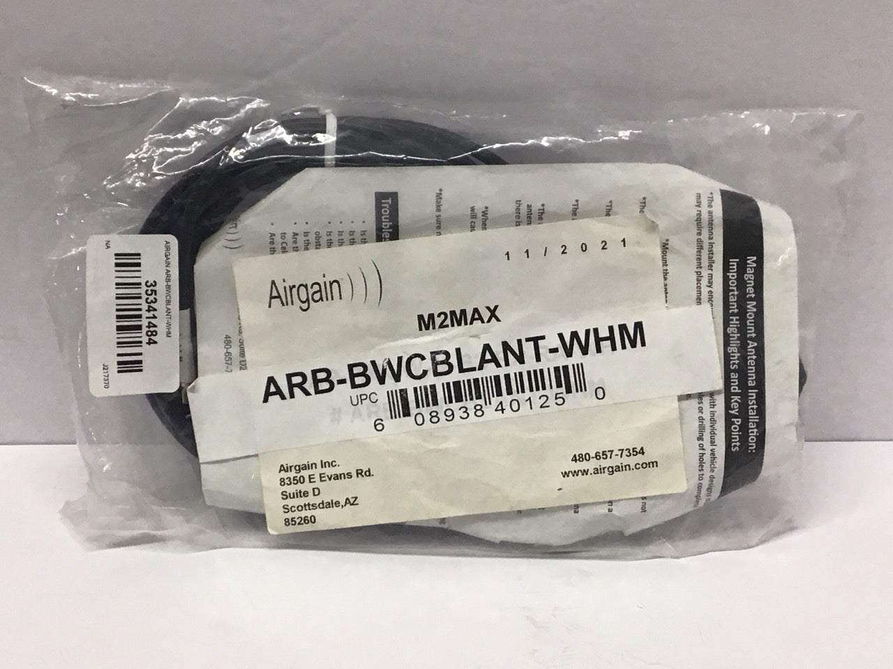 Airgain Arbitrator Antenna White Low Profile High Gain ARB-BWCBLANT-WHM