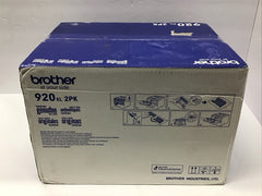 Brother Toner Genuine OEM High Yield Black 2 Pack TN920XL 2PK