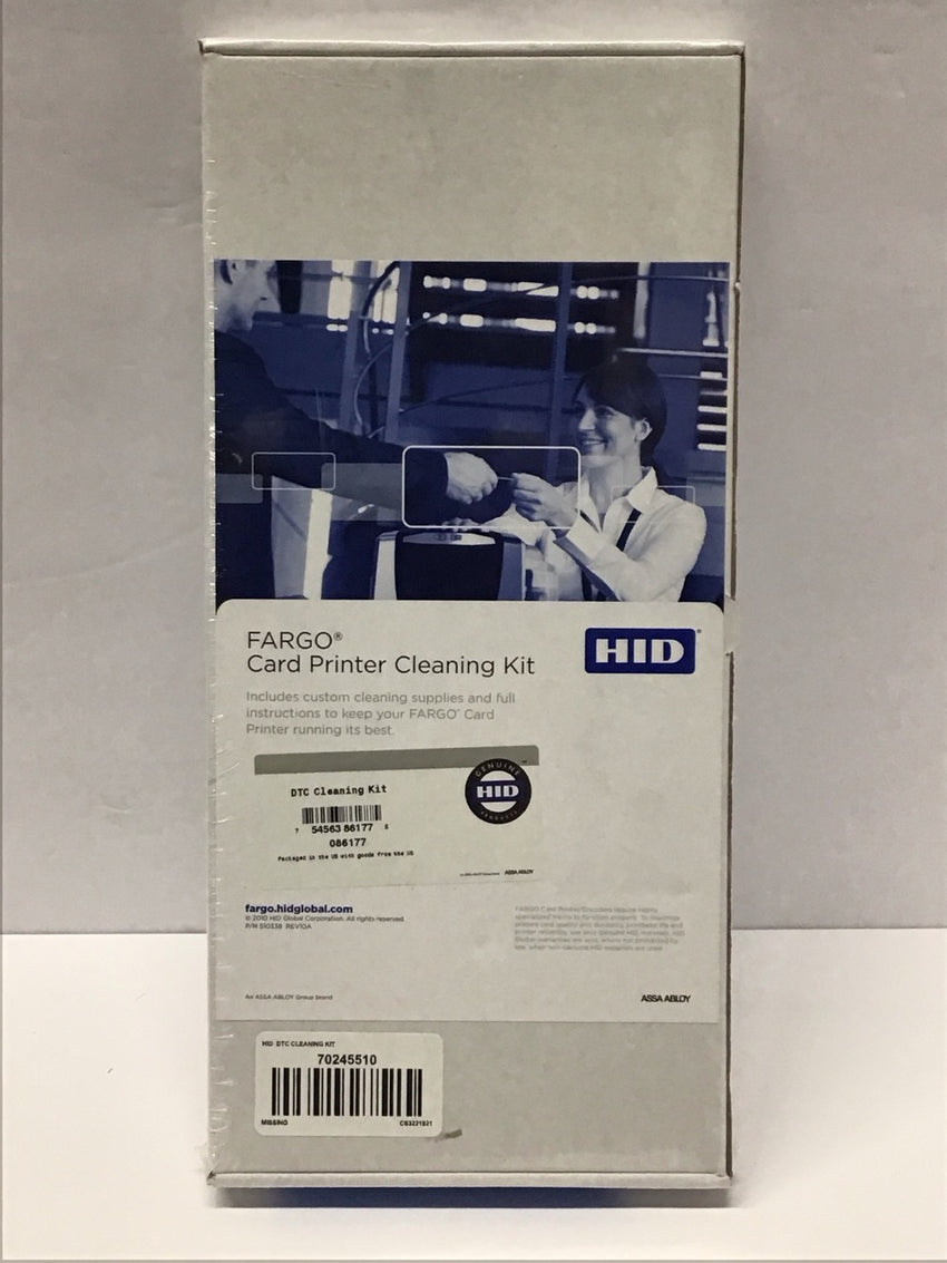 HID Fargo Card Printer Cleaning Kit 086177 Genuine OEM 86177