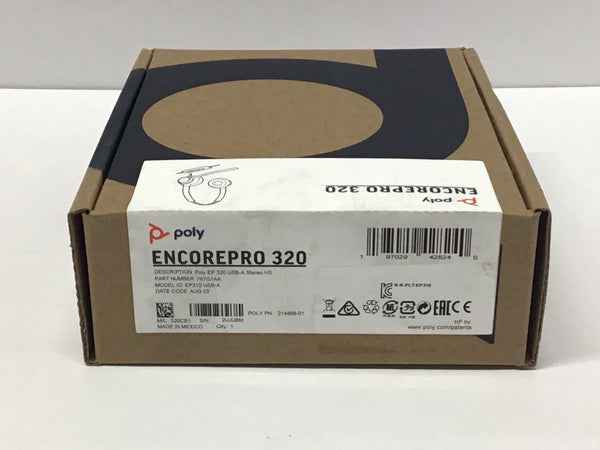 Poly Encore Pro 320 USB A Headset Microsoft Teams 767G1AA