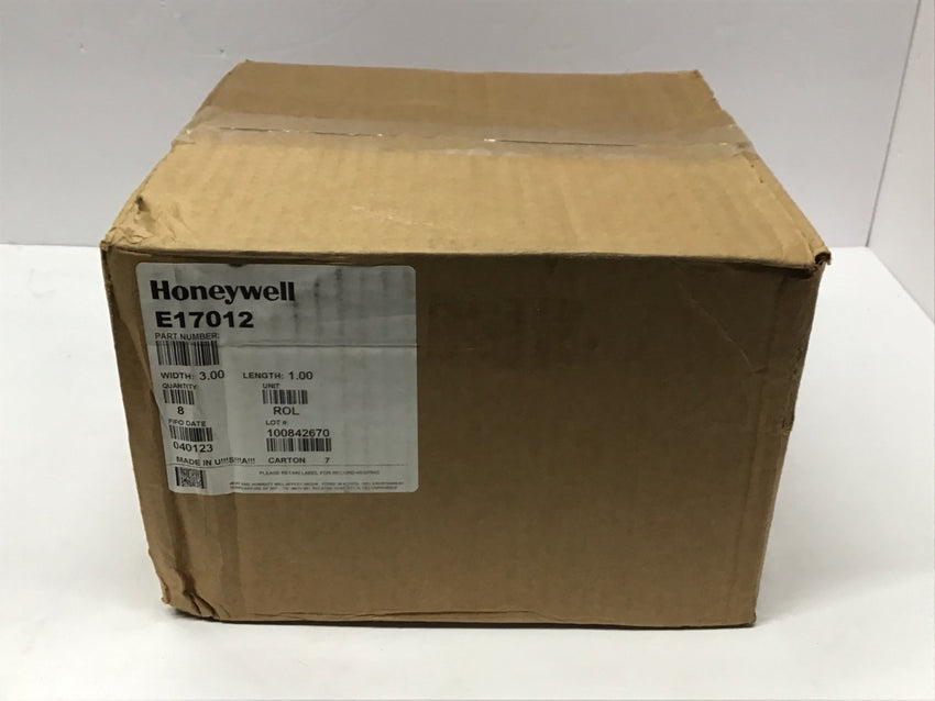 Honeywell Duratran II 3" x 1" Thermal Transfer Label 8 Rolls E17012