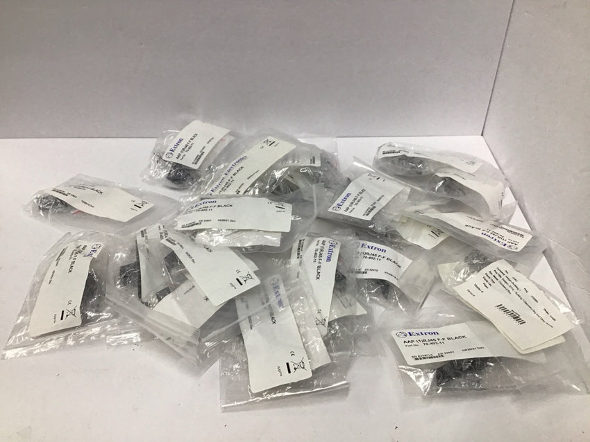 LOT OF 22 Extron RJ-45 Female to Female Barrel CAT5e Black Flex55 70-402-11