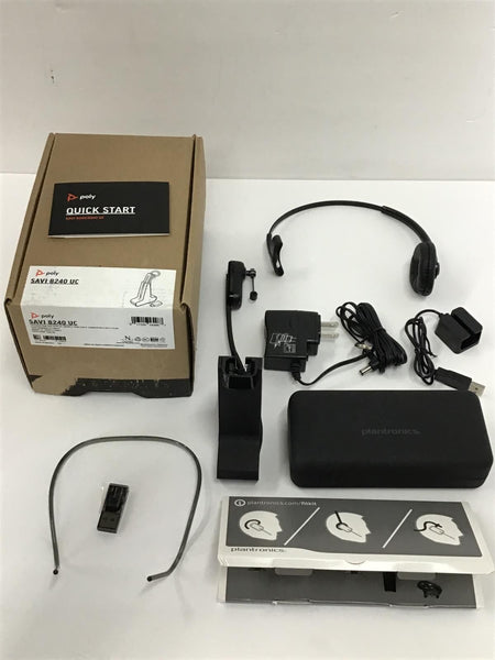 Savi 8240 UC D200 USB-A Convertible DECT 6.0 Headset 211200-01 READ