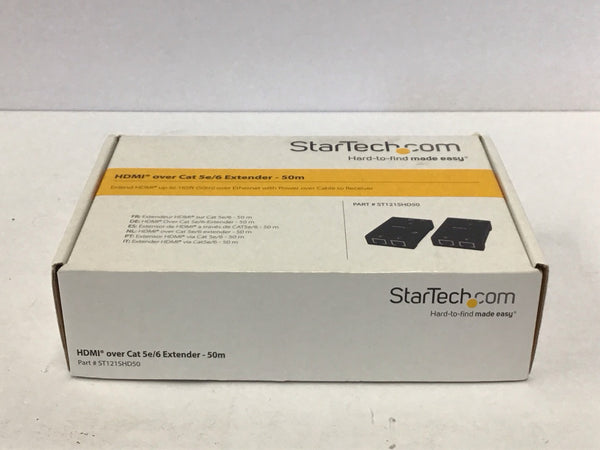 StarTech HDMI Over CAT5e/CAT6 Extender Kit 165' 50m ST121SHD50