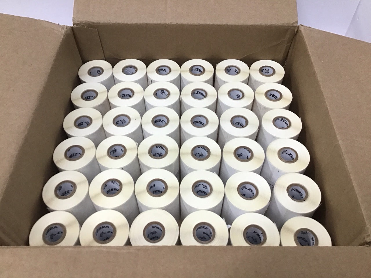 Zebra 1000D Z-Perform 3" x 1" Uncoated 36 Rolls 430/roll Genuine OEM 10026369