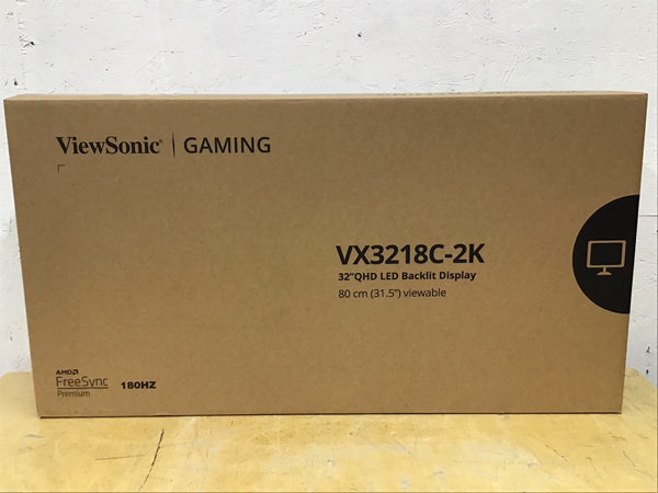 Viewsonic 32" Omni Curved QHD 1MS Gaming Monitor 180Hz 1440P FreeSync VX3218C-2K