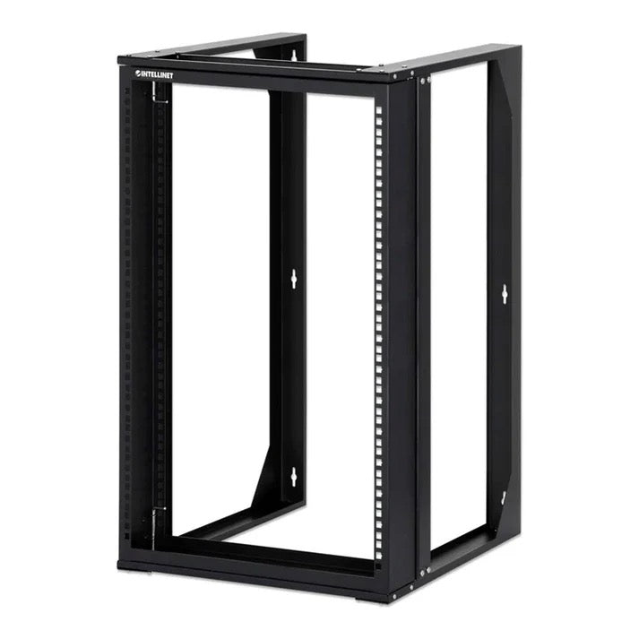 Intellinet 19" Wall Mount Open Frame Network Rack 15U Front-hinged Swing 716208