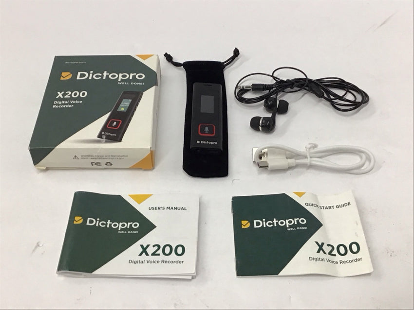 Dictopro X200 Digital Voice Recorder X200