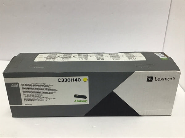 Lexmark Yellow High Yield Toner Genuine OEM C330H40