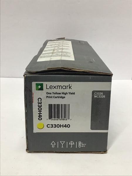 Lexmark Yellow High Yield Toner Genuine OEM C330H40