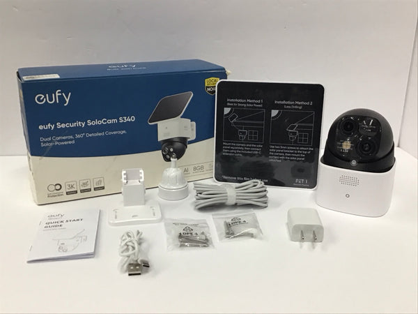 eufy S320 SoloCam Black Solar Powered T81701W1-Q-H-B