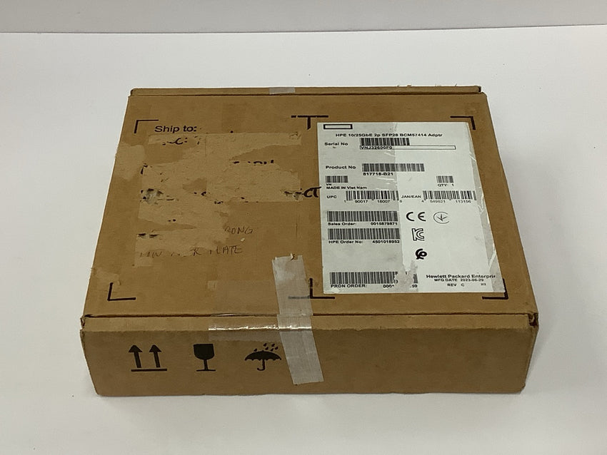 HPE Aruba 2 Port Ethernet Adapter 10/25GB SFP 631SFP28 817718-B21