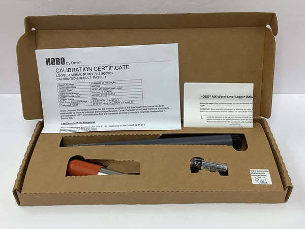 Onset HOBO Stainless Steel Bluetooth Water Level Logger 9m 30' MX2001-01-SS