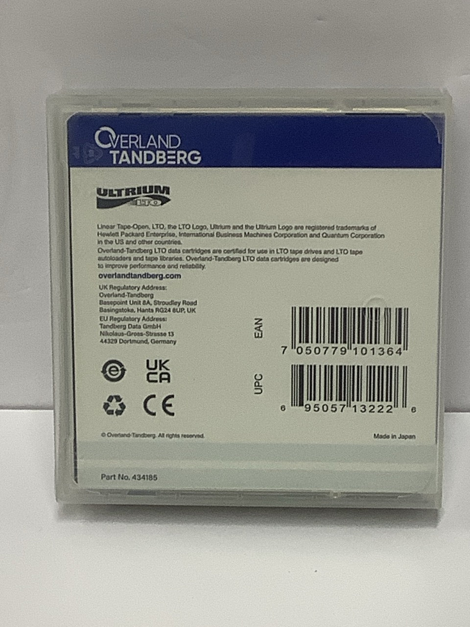 Overland Tandberg LTO Ultrium Universal Cleaning Cartridge 434185