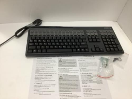 Cherry POS Keyboard USB 131-key QWERTY 3 Track MSR Programmable G86-71410ESADSA