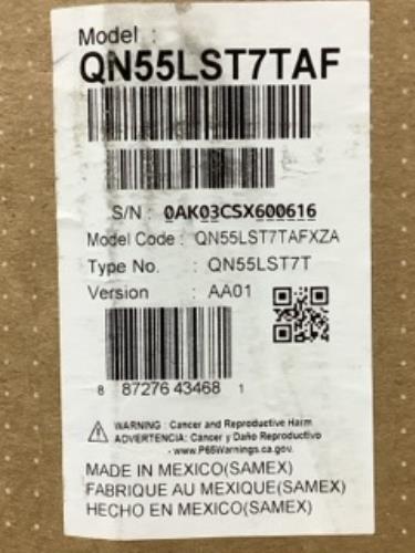 Samsung 55” The Terrace Partial Sun QLED 4K Smart TV LST7T QN55LST7TAFXZA