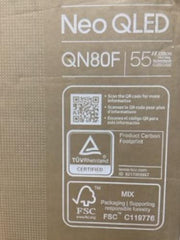 Samsung 55" Neo QLED QN80F Series Supreme UHD 4K TV QN55QN80FAFXZA