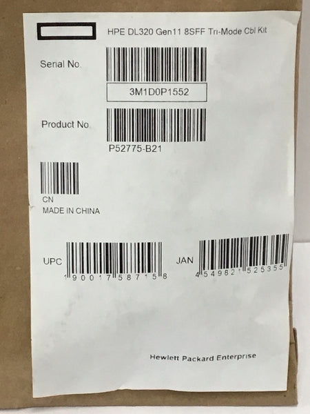 HPE ProLiant DL320 Gen11 8SFF Tri-Mode Cable Kit P52775-B21