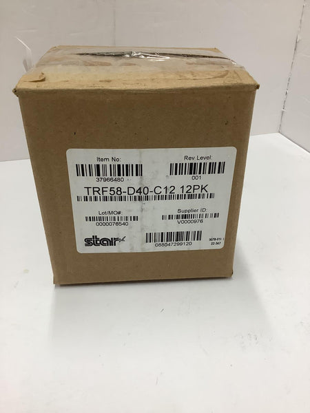 Star Micronics 2.28" (58MM) X 50' (15M) Thermal Receipt Paper 12 Rolls 37966480
