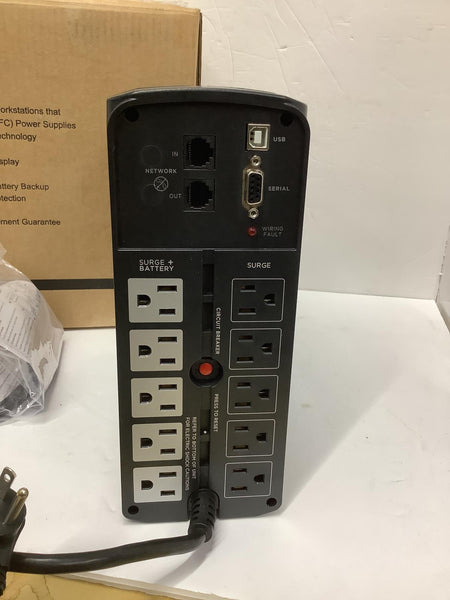 CyberPower UPS Battery Backup 850VA 510W 120V 10 Outlets READ CP850PFCLCD