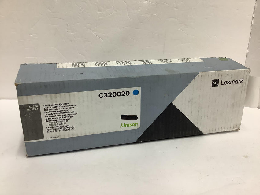 Lexmark Cyan Toner Cartridge GENUINE OEM 3224 3326 3426 1,500-page  C320020