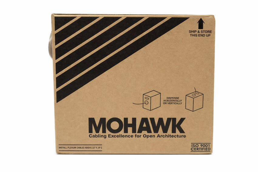 Mohawk Cat 6 Cable CAT6 23 AWG Riser U/UTP Unshielded Twisted Pair Blue  M58292B