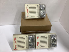 Lot of 3 SIMPLEX 4903-9170 FIRE ALARM SPEAKER/STROBE, WALL, WHITE 4903-9170