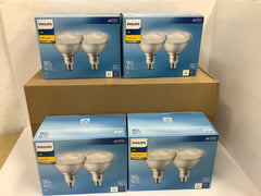 Case of 8 Philips PAR38 E26 Medium LED Floodlight Bright White 90W Equiv 573212