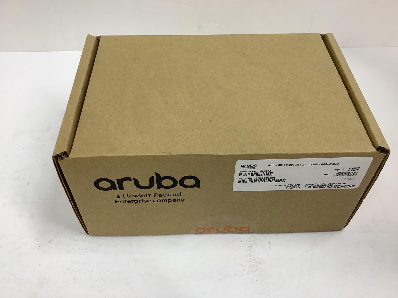 HPE Aruba 3810M//2930M 1 Port 40GBE QSFP+ Module JL078A