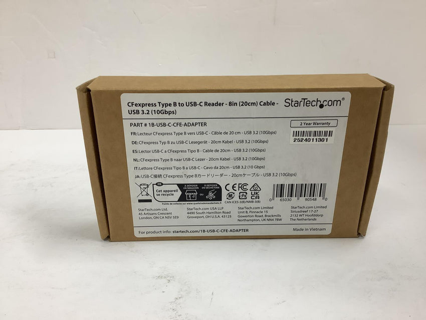 Startech USB-C CFexpress Type B Card Reader USB 10Gbps 1B-USB-C-CFE-ADAPTER