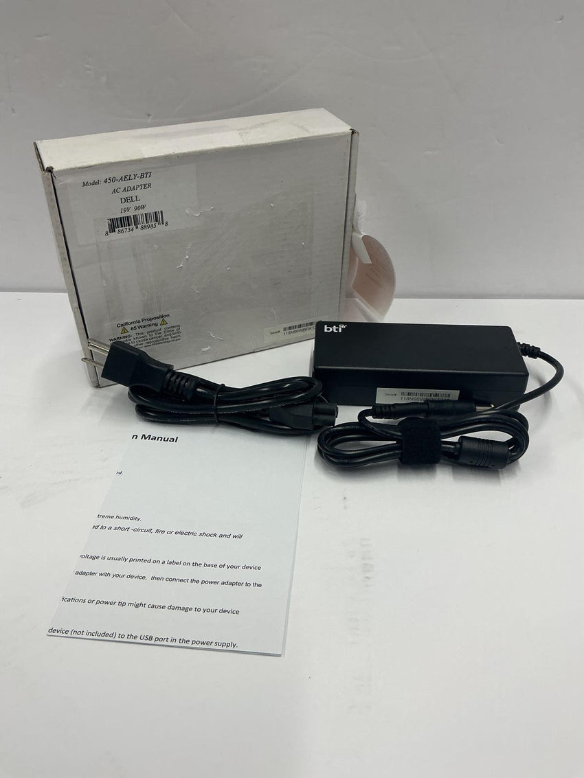 BTI AC Adapter 19V 90W AC Adapter for Dell 450-AELY-BTI