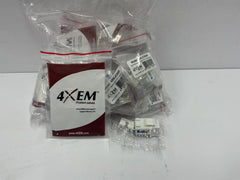 Lot of 19 4XEM Cat6 RJ45 Keystone Jack UTP 110-Type (White) 4XKJC6WH