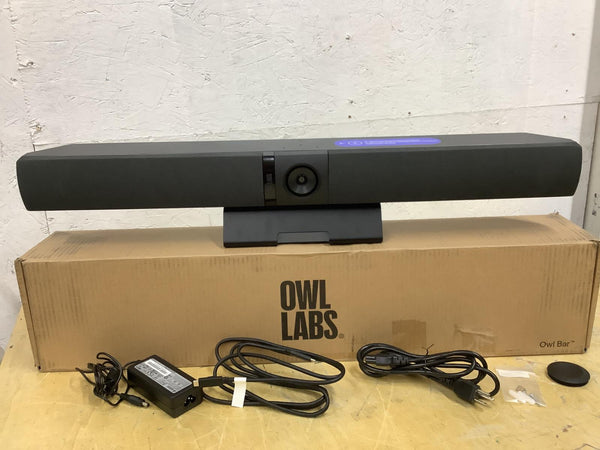 Owl Labs Owl Bar Video Conferencing Device 4K Camera Charcoal FRS100-1100