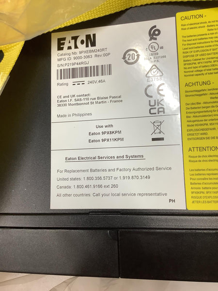 Eaton 9PX extended battery module (EBM) /w Cable  9PXEBM240RT