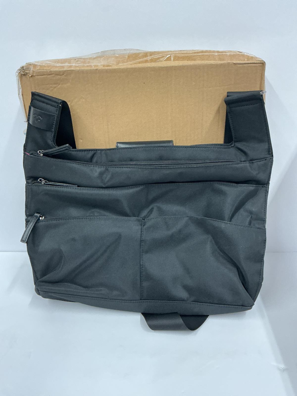 Francine Collection City Slim Montana 14" Laptop Crossbody Bag Black FWC14BKLA23