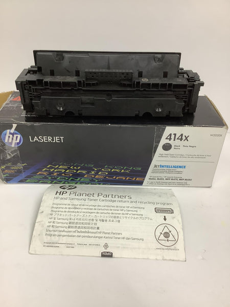 HP 414X Black Toner Cartridge GENUINE OEM READ W2020X