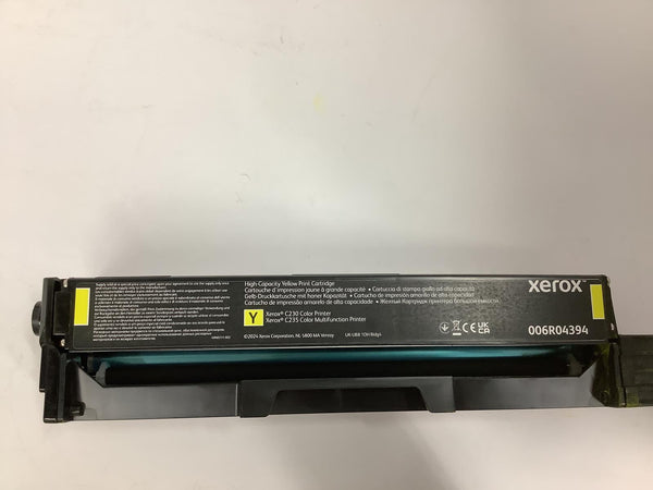 Xerox Genuine C230/C235 Yellow High Capacity Toner Cartridge 2,500Page 006R04394