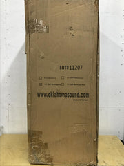Oklahoma Sound 111PLS-MY Power Plus 46" H Lectern /w 2 Microphones Mahogany