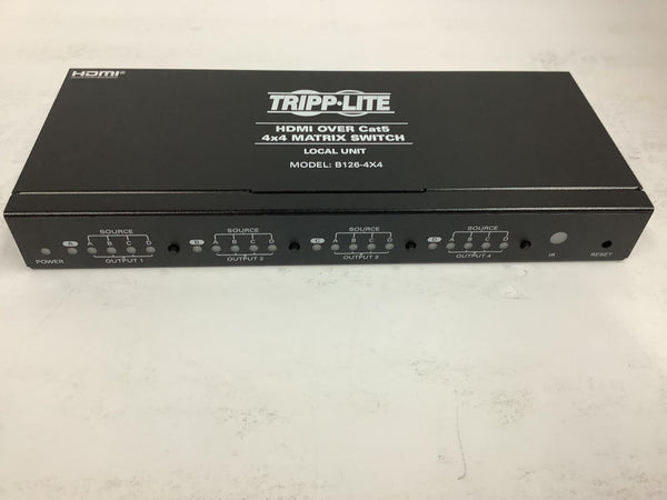 Tripp Lite HDMI Over Cat5 4x4 Matrix Switch HDMI F/F Cat5/Ca B126-4X4