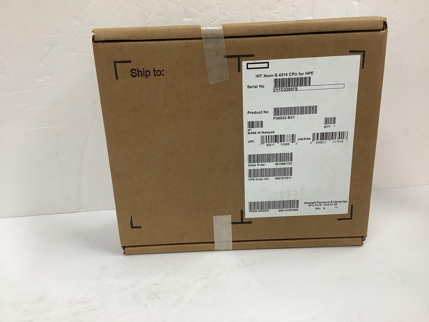HPE Intel Xeon Silver 4314 CPU P36922-B21