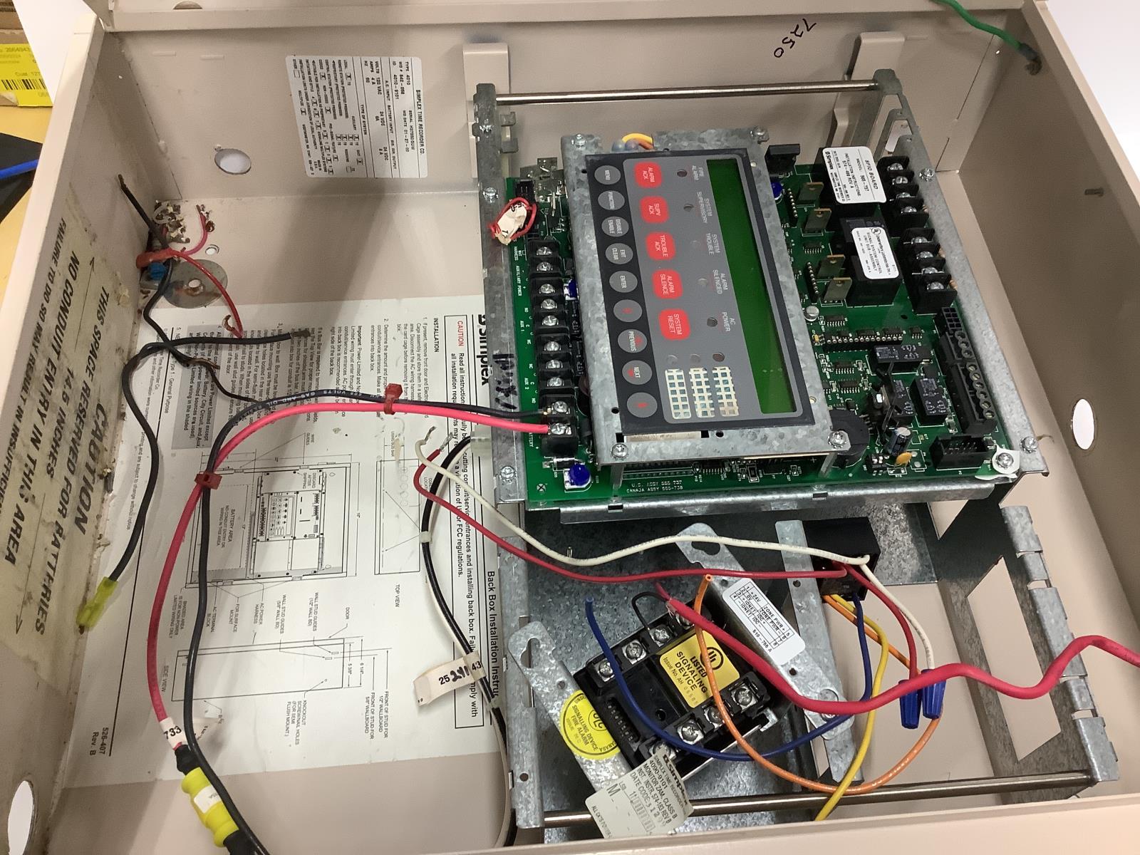 Simplex 4010-9101 Addressable Fire Alarm Control Panel Dialer 4010-9101
