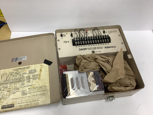 Ademco Home Burglar Fire Control /w Dictograph 247 340R