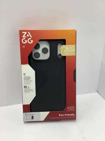 ZAGG Luxe Snap Phone Case Apple iPhone 17 Pro Max Black Drop Protect 702318831