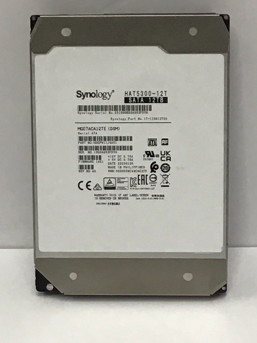 Synology 12TB Hard Drive SATA HAT5300-12T READ