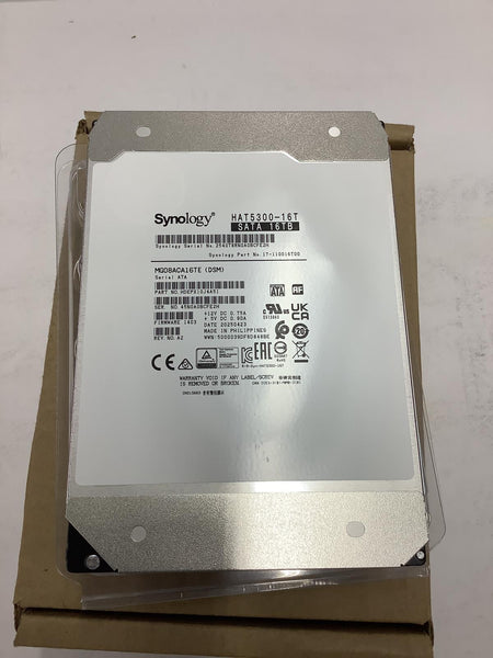 Synology 16TB HAT5300 SATA 6Gb/s 3.5" Enterprise Hard Drive 47 Hours HAT5300-16T