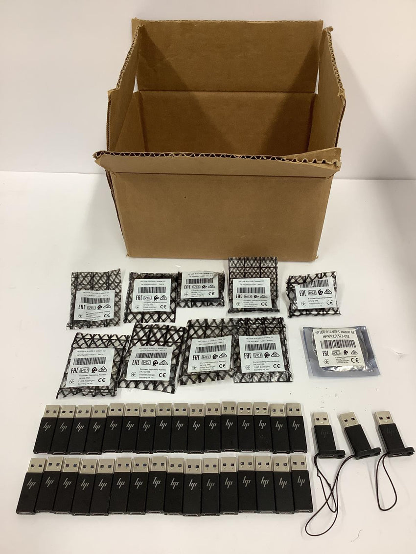 LOT OF 45 HP USB-A to USB-C Adapter G2 GENUINE OEM L56522-002