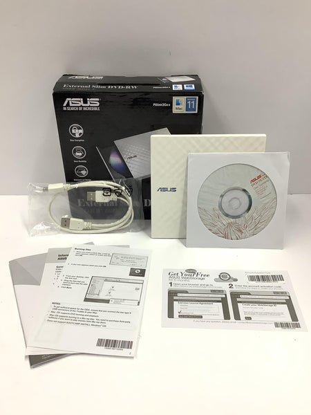 Asus Slimline External USB2 8x DVD-RW Drive SDRW-08D2S-U W G ACI