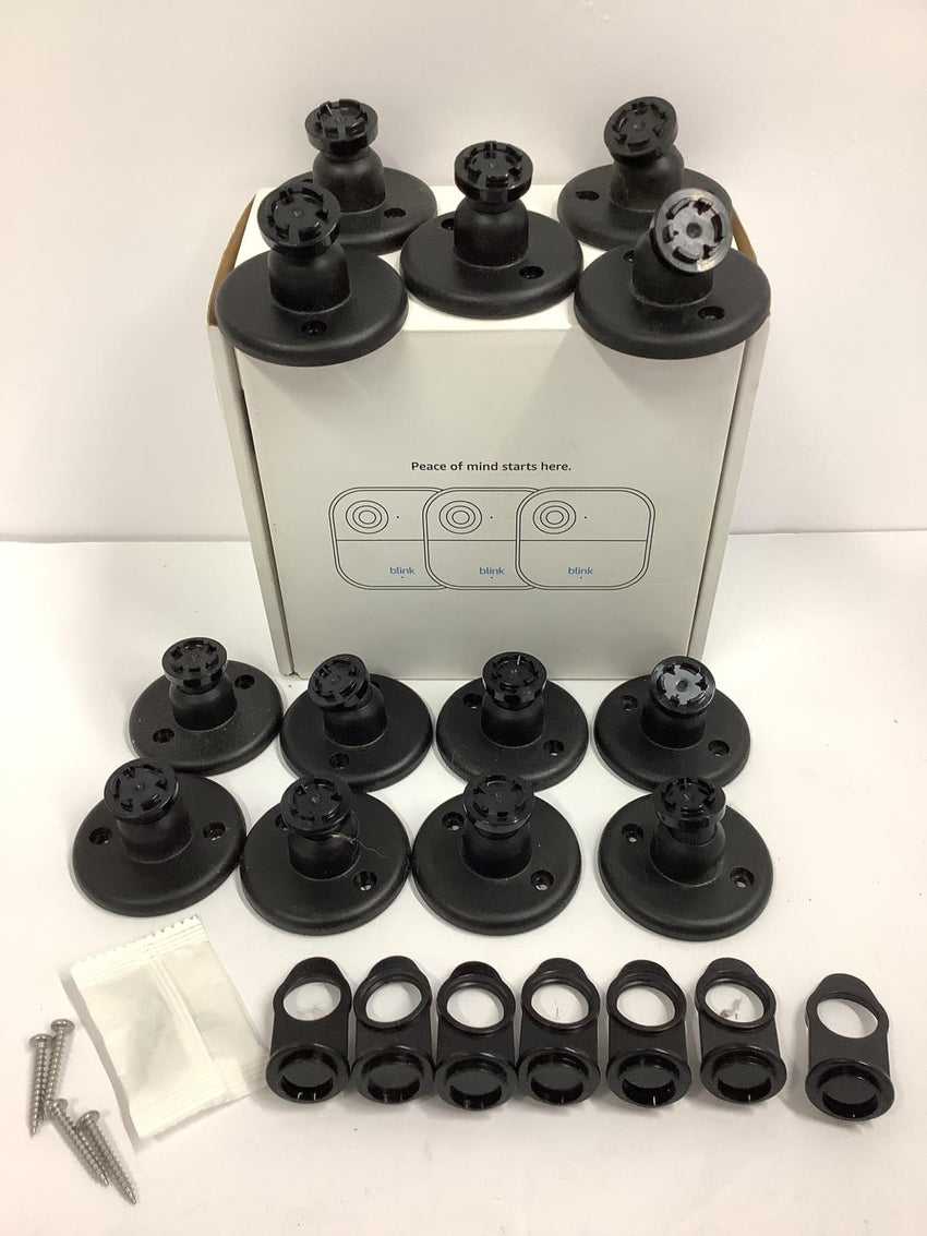 LOT OF 12 Blink 4 Camera Mounts, 7 Brackets, 6 Screws Genuine Original OEM